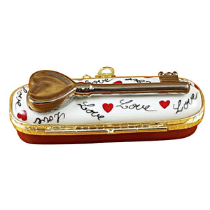Rochard "Key to My Heart" Limoges Box