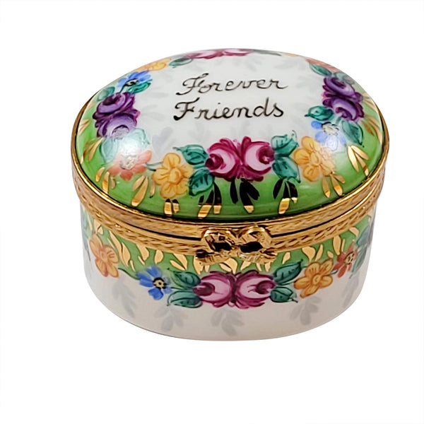 Load image into Gallery viewer, Rochard &quot;Forever Friends with Flowers&quot; Limoges Box
