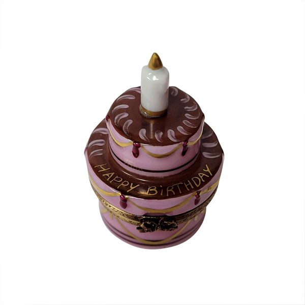Load image into Gallery viewer, Rochard &quot;Birthday Cake with Candle&quot; Limoges Box
