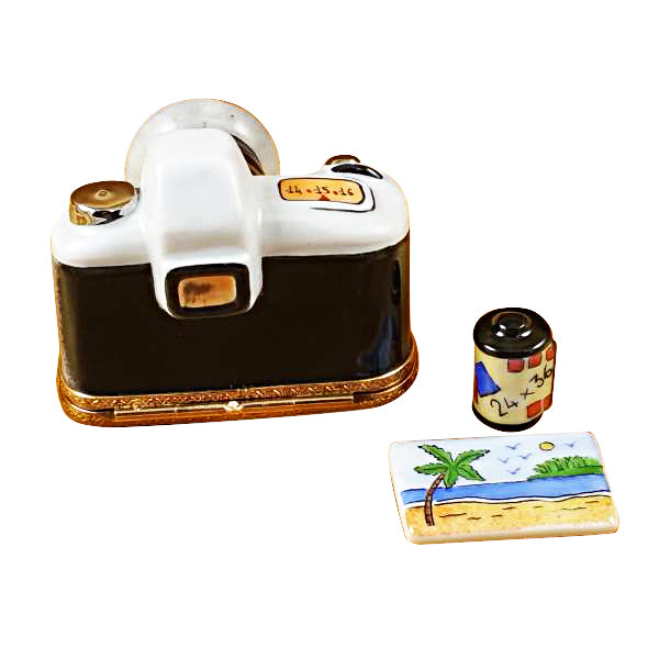 Load image into Gallery viewer, Rochard &quot;Camera with Film &amp; Photo&quot; Limoges Box
