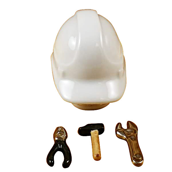 Load image into Gallery viewer, Rochard &quot;Hard Hat with Tools&quot; Limoges Box
