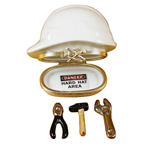 Rochard "Hard Hat with Tools" Limoges Box