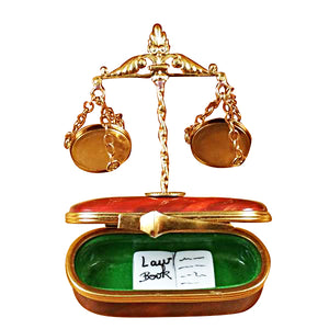 Rochard "Scales of Justice" Limoges Box