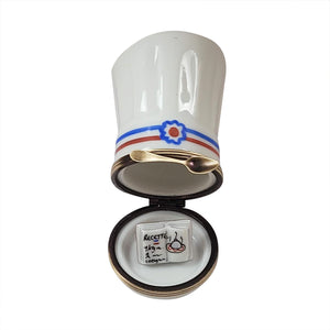 Rochard "Chef's Hat with Cookbook" Limoges Box