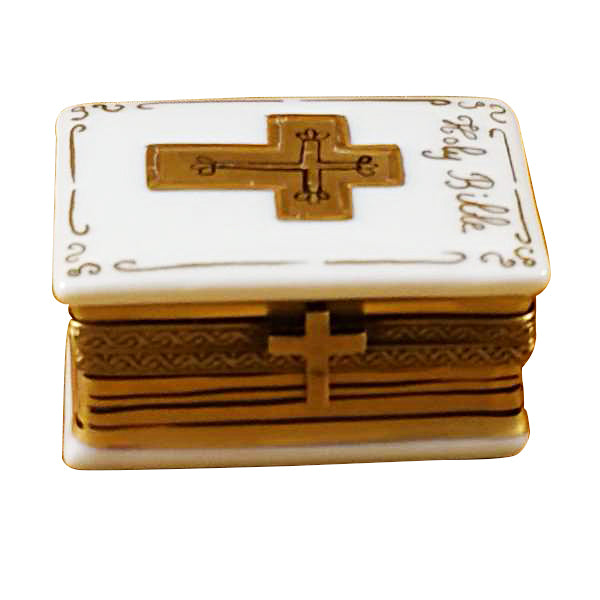 Load image into Gallery viewer, Rochard &quot;White Bible&quot; Limoges Box
