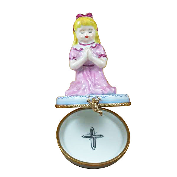 Load image into Gallery viewer, Rochard &quot;Blond Girl Praying&quot; Limoges Box
