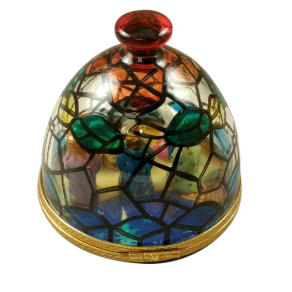 Load image into Gallery viewer, Rochard &quot;Stained Glass Dome with Nativity Inside&quot; Limoges Box
