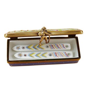 Rochard "Ski Box with Skis" Limoges Box