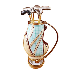 Rochard "Golf Bag with Six Removable Clubs" Limoges Box