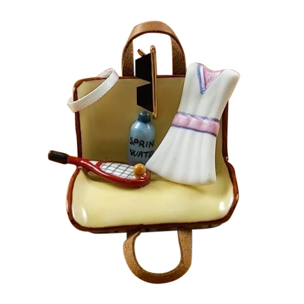 Load image into Gallery viewer, Rochard &quot;Tennis Bag with Gear&quot; Limoges Box
