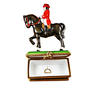 Rochard "Horse with Rider - Dressage" Limoges Box