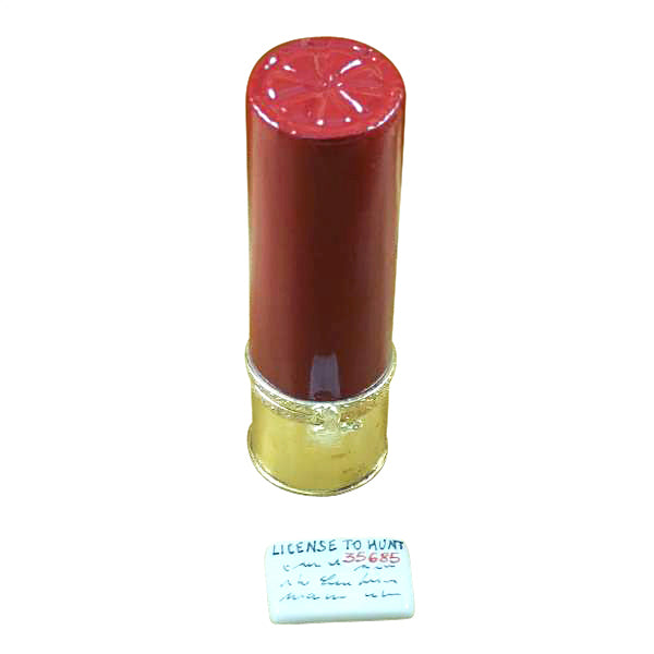 Load image into Gallery viewer, Rochard &quot;Shotgun Shell with Hunting License&quot; Limoges Box
