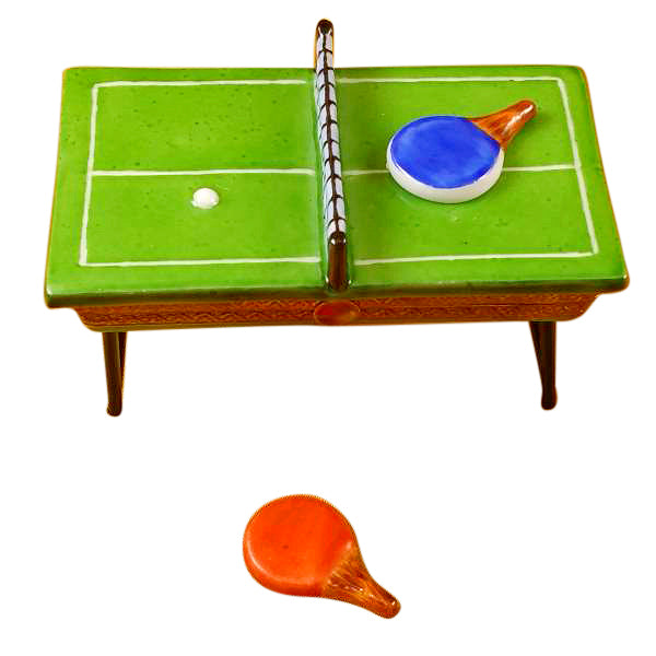 Load image into Gallery viewer, Rochard &quot;Green Ping Pong Table&quot; Limoges Box

