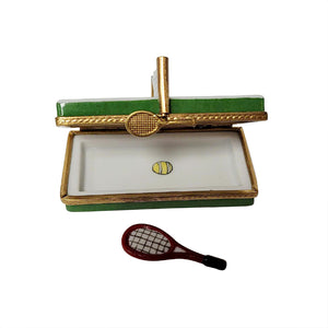 Rochard "Tennis Court with Removable Racquet" Limoges Box