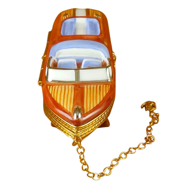 Load image into Gallery viewer, Rochard "7361 Run Speed Boat" Limoges Box
