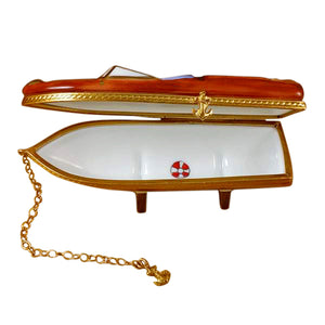 Rochard "7361 Run Speed Boat" Limoges Box