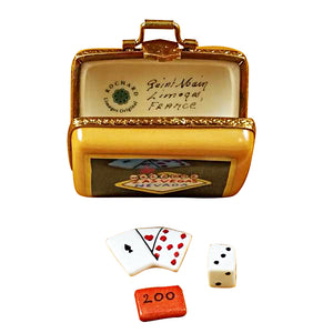 Rochard "Suitcase Welcome to Las Vegas" Limoges Box
