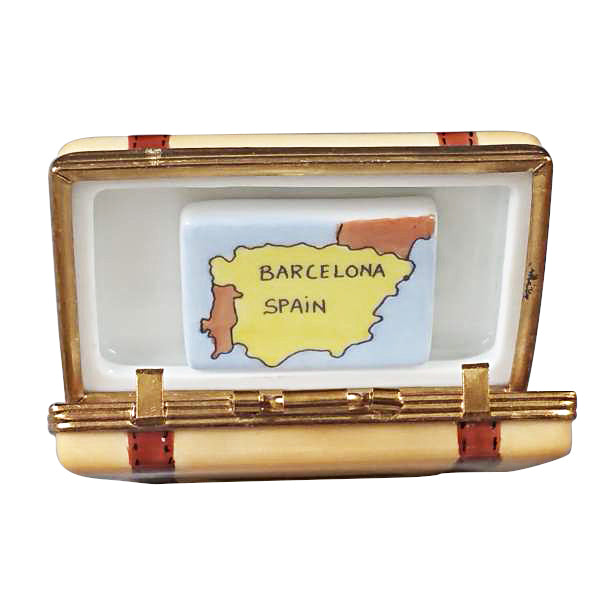 Load image into Gallery viewer, Rochard &quot;Barcelona Suitcase&quot; Limoges Box

