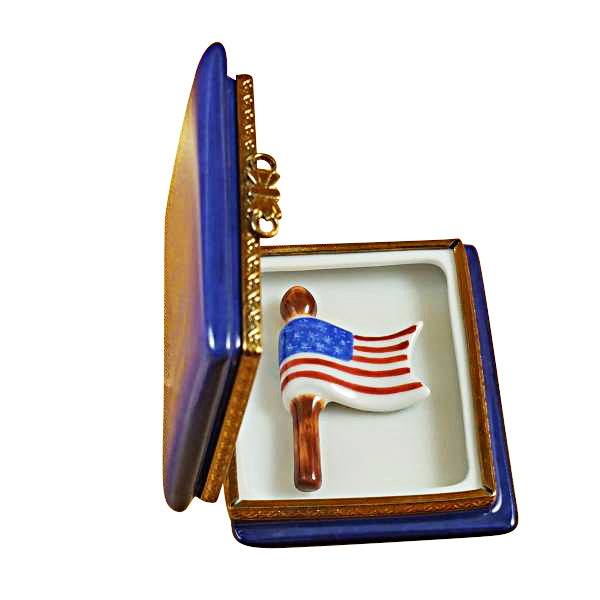 Load image into Gallery viewer, Rochard &quot;American Passport&quot; Limoges Box
