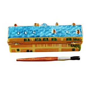 Rochard "Monet's Residence at Giverny with Removable Paint Brush" Limoges Box