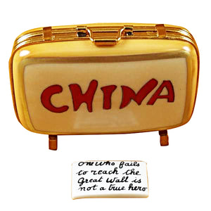 Rochard "China Suitcase" Limoges Box