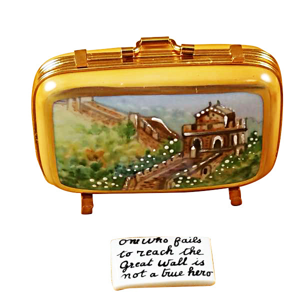 Load image into Gallery viewer, Rochard &quot;China Suitcase&quot; Limoges Box
