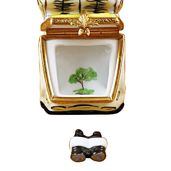 Load image into Gallery viewer, Rochard &quot;Africa Safari Vehicle with Binoculars&quot; Limoges Box
