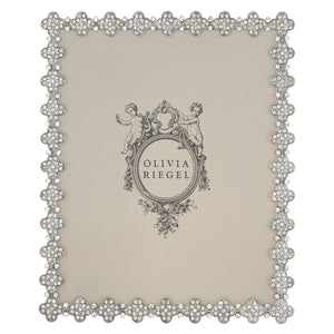 Olivia Riegel Silver Pavé Clover 8" x 10" Frame