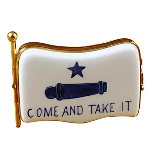 Rochard "Come and Take It Flag" Limoges Box