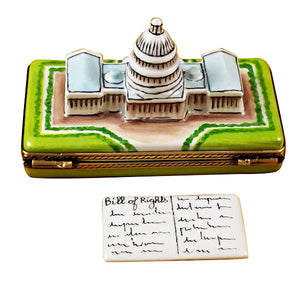 Rochard "Capitol Dome with Removable Bill of Rights" Limoges Box