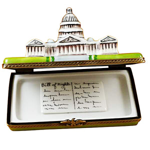 Rochard "Capitol Dome with Removable Bill of Rights" Limoges Box