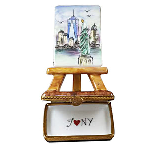 Rochard "Freedom Tower Easel" Limoges Box
