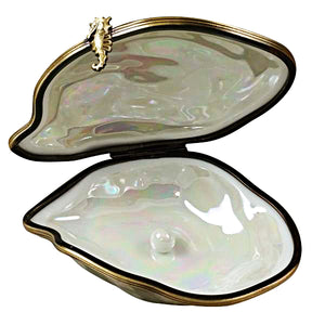 Rochard "Oyster with Pearl Inside" Limoges Box