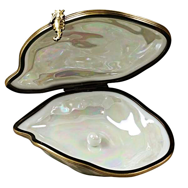 Load image into Gallery viewer, Rochard &quot;Oyster with Pearl Inside&quot; Limoges Box
