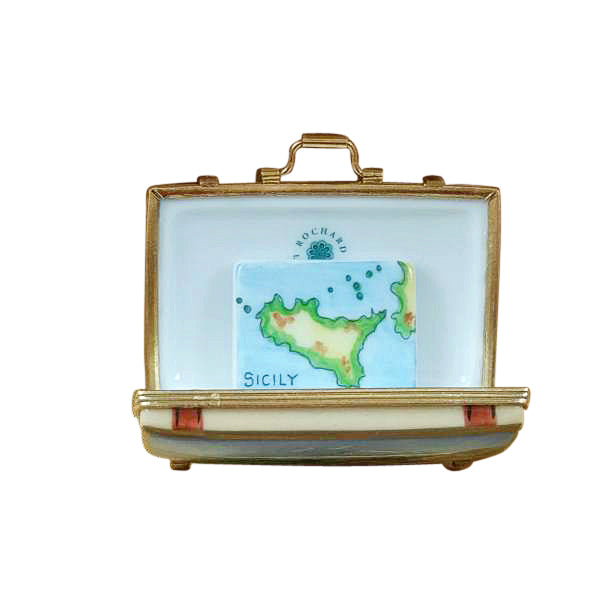 Load image into Gallery viewer, Rochard &quot;Sicily Suitcase&quot; Limoges Box
