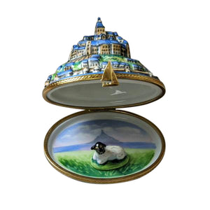 Rochard "Mount Saint Michele With Removable Lamb" Limoges Box