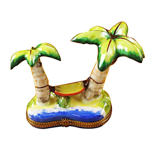 Rochard "Palm Tree with Hammock" Limoges Box