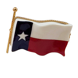 Rochard "Texas Flag" Limoges Box