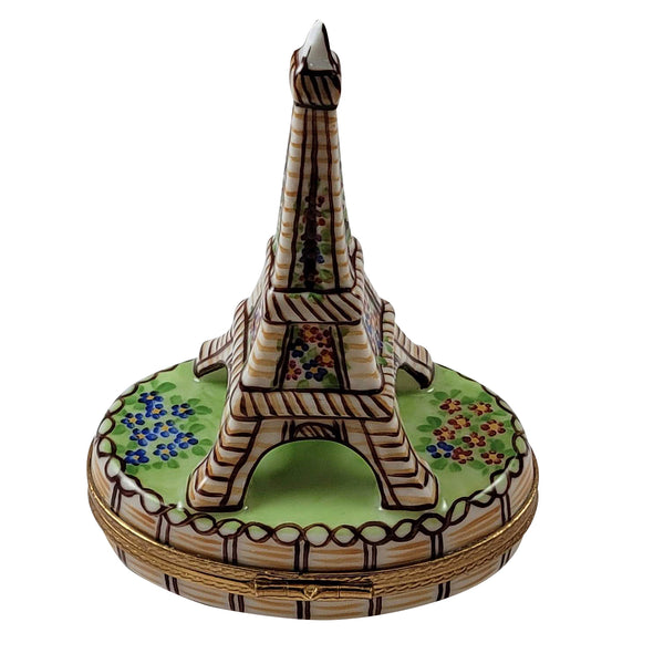 Load image into Gallery viewer, Rochard &quot;Brown Eiffel Tower - &quot;I Love Paris&quot; Painted Inside&quot; Limoges Box
