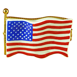 Rochard "United States Flag" Limoges Box