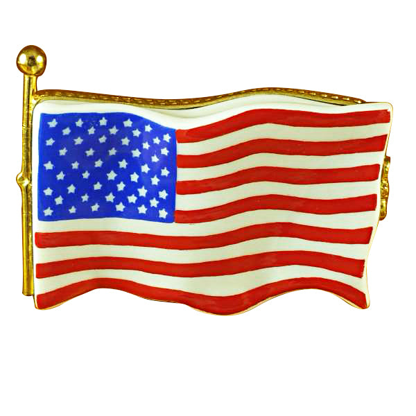 Load image into Gallery viewer, Rochard &quot;United States Flag&quot; Limoges Box
