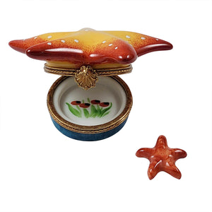 Rochard "Starfish with Small Starfish" Limoges Box