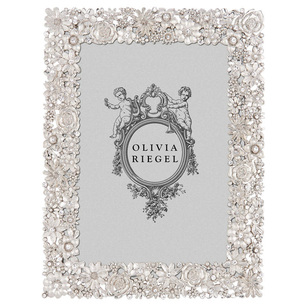 Load image into Gallery viewer, Olivia Riegel Silver Everleigh 5&quot; x 7&quot; Frame
