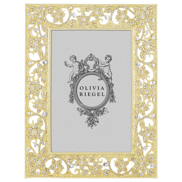 Load image into Gallery viewer, Olivia Riegel Gold Flora 4&quot; x 6&quot; Frame
