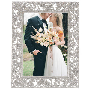 Olivia Riegel Silver Flora 5" x 7" Frame