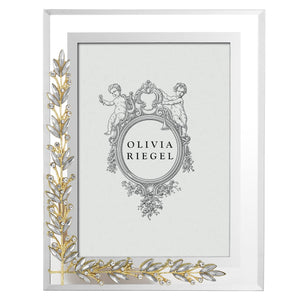 Olivia Riegel Gold & Silver Laurel 5" x 7" Frame