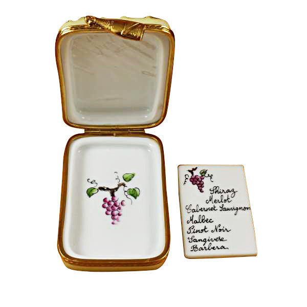 Load image into Gallery viewer, Rochard &quot;Vineyard with Removable Wine List&quot; Limoges Box
