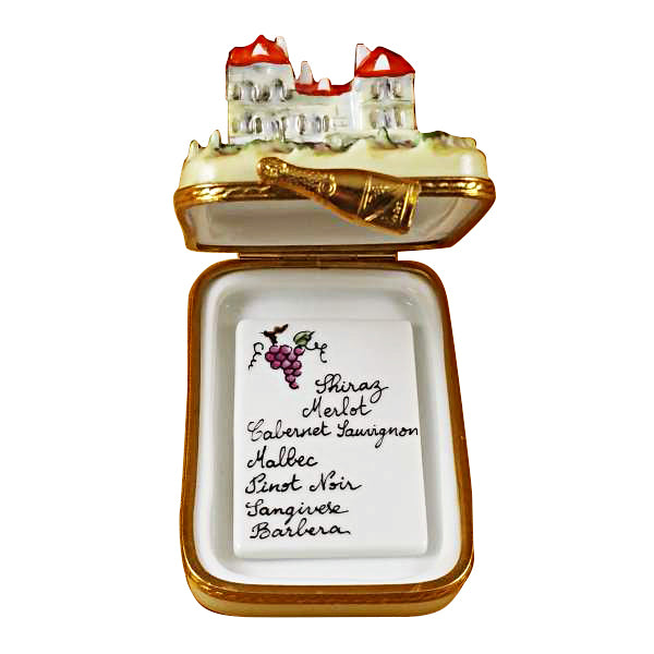 Load image into Gallery viewer, Rochard &quot;Vineyard with Removable Wine List&quot; Limoges Box
