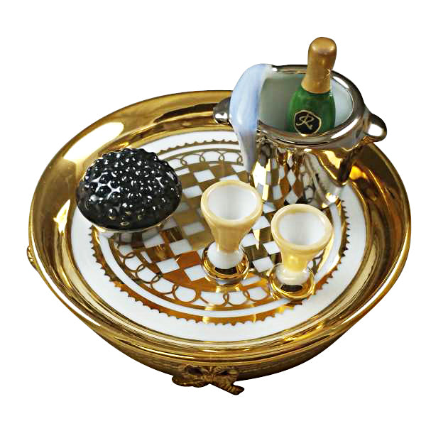 Load image into Gallery viewer, Rochard &quot;Caviar &amp; Champagne&quot; Limoges Box
