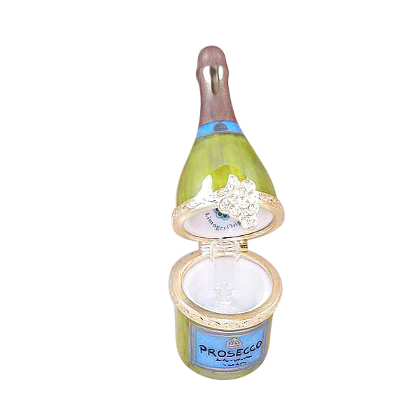Load image into Gallery viewer, Rochard &quot;Limoges Prosecco Bottle with Flute&quot; Limoges Box
